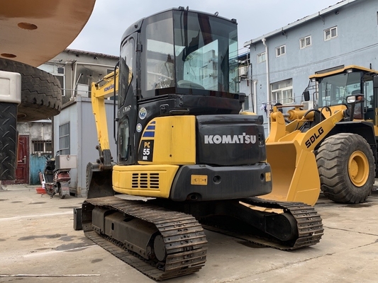 5160KG3 Hydraulic Crawler Μεταχειρισμένος Εκσκαφέας Komatsu 5 Ton PC55MR-2