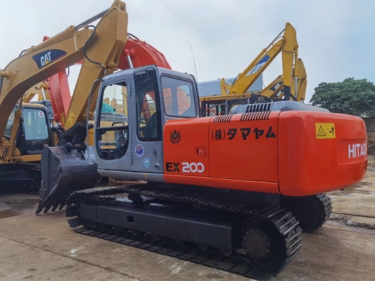 20t χρησιμοποιημένο Hitachi ex200-5 υδραυλικός εκσκαφέας αντιολισθητικών αλυσίδων με τον κάδο 18824.1kg 0.8m3