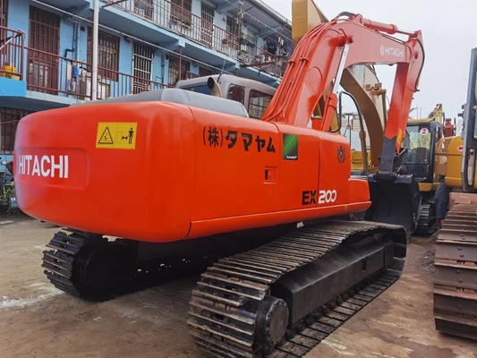20t χρησιμοποιημένο Hitachi ex200-5 υδραυλικός εκσκαφέας αντιολισθητικών αλυσίδων με τον κάδο 18824.1kg 0.8m3