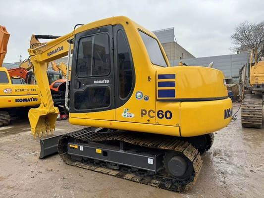 6 τόνων Αρχική Ιαπωνία Χρησιμοποιούμενη Komatsu PC60-7 Crawler Excavator σε πώληση