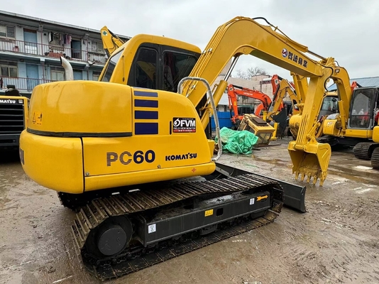 6 τόνων Αρχική Ιαπωνία Χρησιμοποιούμενη Komatsu PC60-7 Crawler Excavator σε πώληση