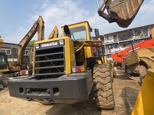 3-5 τόνους μεταχειρισμένο φορτιστή τροχών Komatsu WA320-3 μεταχειρισμένο φορτιστή εμπρός