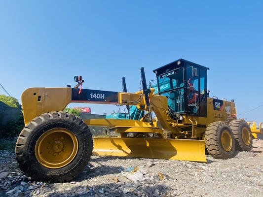 Εργαλεία βαρέος Χρησιμοποιούμενο Caterpillar Cat 140H Motor Grader Δεύτερο Χέρι με Ripper για πώληση