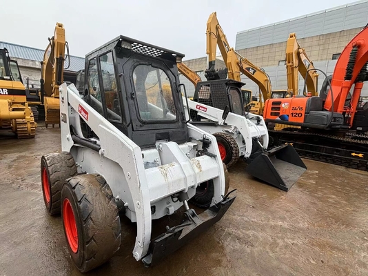 Χρησιμοποιούμενος φορτιστής Bobcat S300 Mini Skid Steer, μεταχειρισμένος φορτιστής Bobcat Skid 1m3 60KW