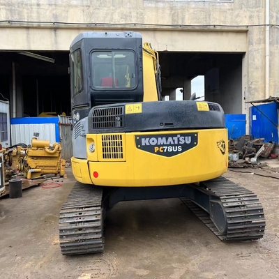 7 τόνους Χρησιμοποιούμενος εξορυκτής PC78US Komatsu Χρησιμοποιούμενος εξορυκτής Komatsu Crawler Οικοδομικές μηχανές