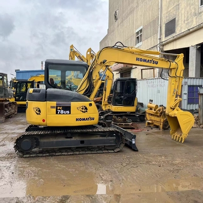 7 τόνους Χρησιμοποιούμενος εξορυκτής PC78US Komatsu Χρησιμοποιούμενος εξορυκτής Komatsu Crawler Οικοδομικές μηχανές