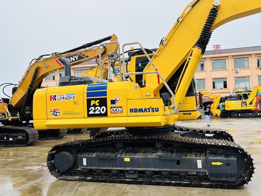 Χρησιμοποιηθέν Komatsu PC220-8 μεταχειρισμένο Excavator Excavator Backhoe 1 CBM Κουβάς χωρητικότητα κατασκευαστικά μηχανήματα