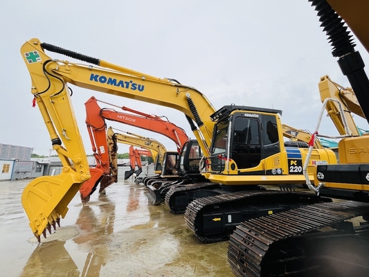 Δεύτερο χέρι Komatsu PC220-8 Υδραυλική Εκσκαφέας Excavator Backhoe Χρησιμοποιείται 22 Ton Digger κατασκευαστικά μηχανήματα