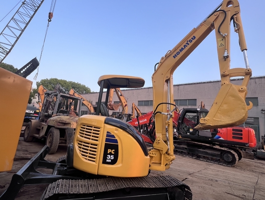 Μίνι εκσκαφέας Χρησιμοποιούμενος Komatsu PC35MR Crawler Excavator Χρησιμοποιούμενος Εκσκαφέας Μηχανήματα Κατασκευής