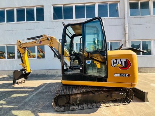 Μίνι εκσκαφέας Origianl Ιαπωνία CAT 305.5E2 Χρησιμοποιούμενος υδραυλικός εκσκαφέας 5 τόνων μεταχειρισμένος εκσκαφέας Caterpillar