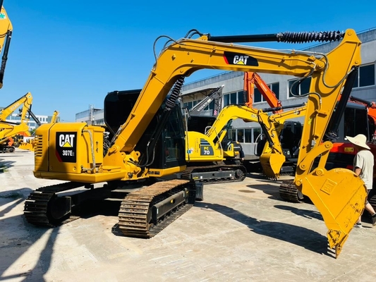 0.33 CBM CAT 307E2 μεταχειρισμένο σκάφος Caterpillar Excavator Ιαπωνία κατασκευασμένο μεταχειρισμένο σκάφος Crawler Excavator 7 τόνων Μηχανήματα κατασκευής