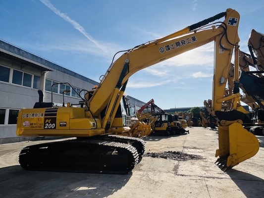 20 τόνους 100% μεταχειρισμένο Komatsu PC200-8 Excavator Crawler Χρησιμοποιούμενος Digger Original Japan Komatsu SAA6D107E-1