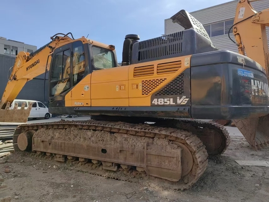 48 τόνων Οριζιακό μεταχειρισμένο Hyundai R485LVS Crawler Excavator Χρησιμοποιούμενο Hyundai Digger προς πώληση