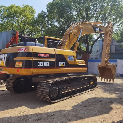Αρχική CAT 320B μεταχειρισμένη εκσκαφέας, Caterpillar Χρησιμοποιείται Crawler Digger 20 Τόνων με κινητήρα Caterpillar CAT 3066T