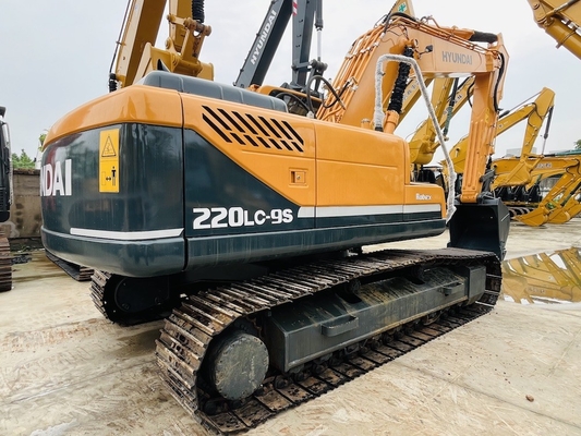 22 τόνους μεταχειρισμένο Hyundai Digger Αρχικό μεταχειρισμένο Hyundai R220LC-9S Crawler Excavator