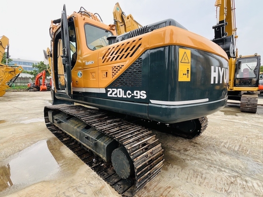 22 τόνους μεταχειρισμένο Hyundai Digger Αρχικό μεταχειρισμένο Hyundai R220LC-9S Crawler Excavator