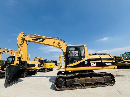 Γιαπωνέζικη αρχική CAT 320BL μεταχειρισμένη εκσκαφέας, 20 τόνων Caterpillar χρησιμοποιημένη Crawler Digger CAT 3066T κινητήρας