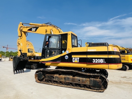 Γιαπωνέζικη αρχική CAT 320BL μεταχειρισμένη εκσκαφέας, 20 τόνων Caterpillar χρησιμοποιημένη Crawler Digger CAT 3066T κινητήρας