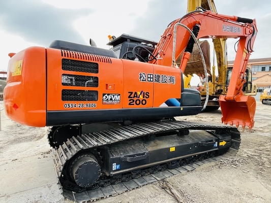 20 τόνων Ιαπωνία Χρησιμοποιούμενη Hitachi ZX200-3G Crawler Excavator ISUZU Μηχανή
