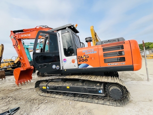 20 τόνων Ιαπωνία Χρησιμοποιούμενη Hitachi ZX200-3G Crawler Excavator ISUZU Μηχανή